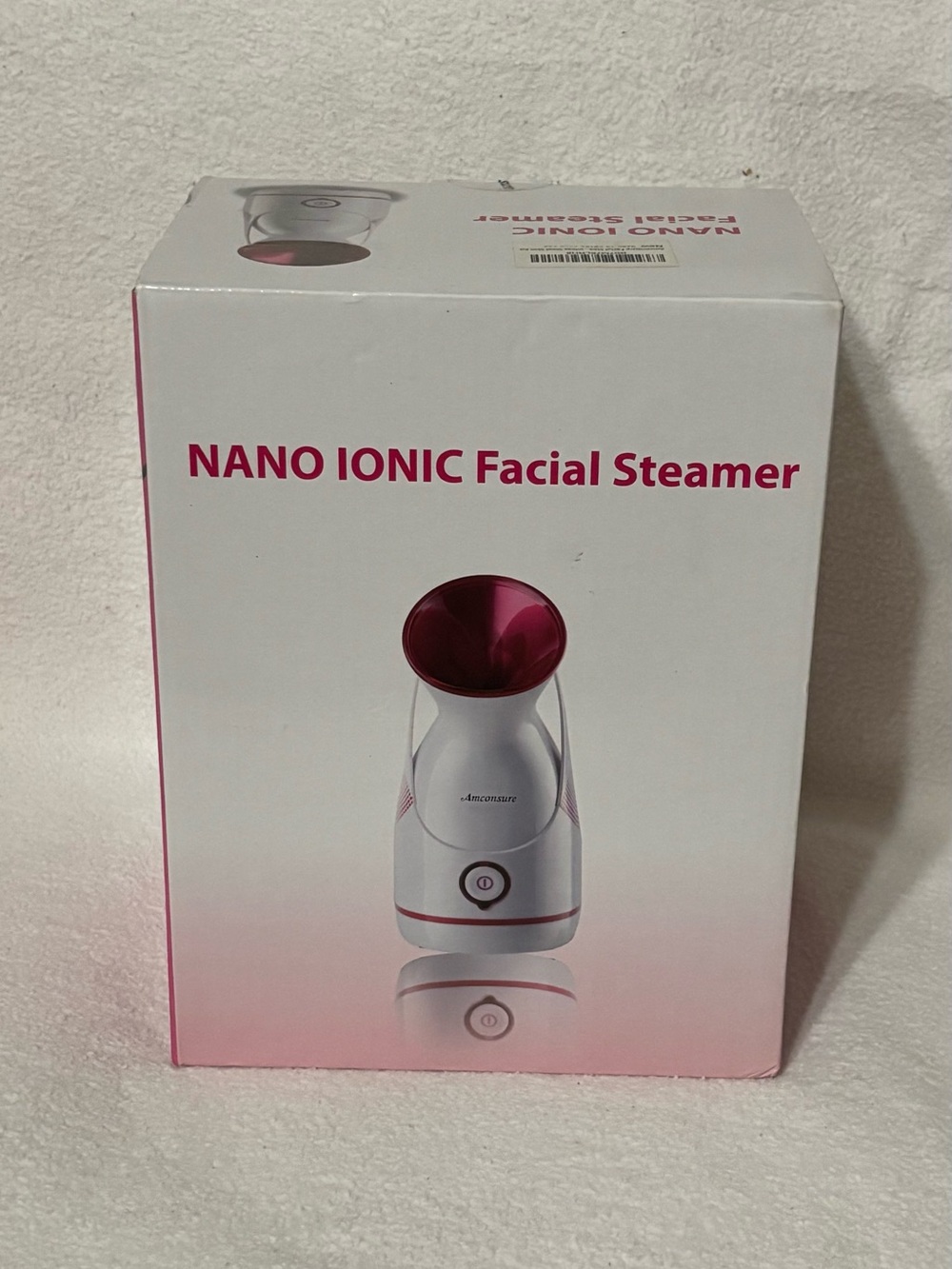 Nano Ionic Facial Steamer - White and Pink